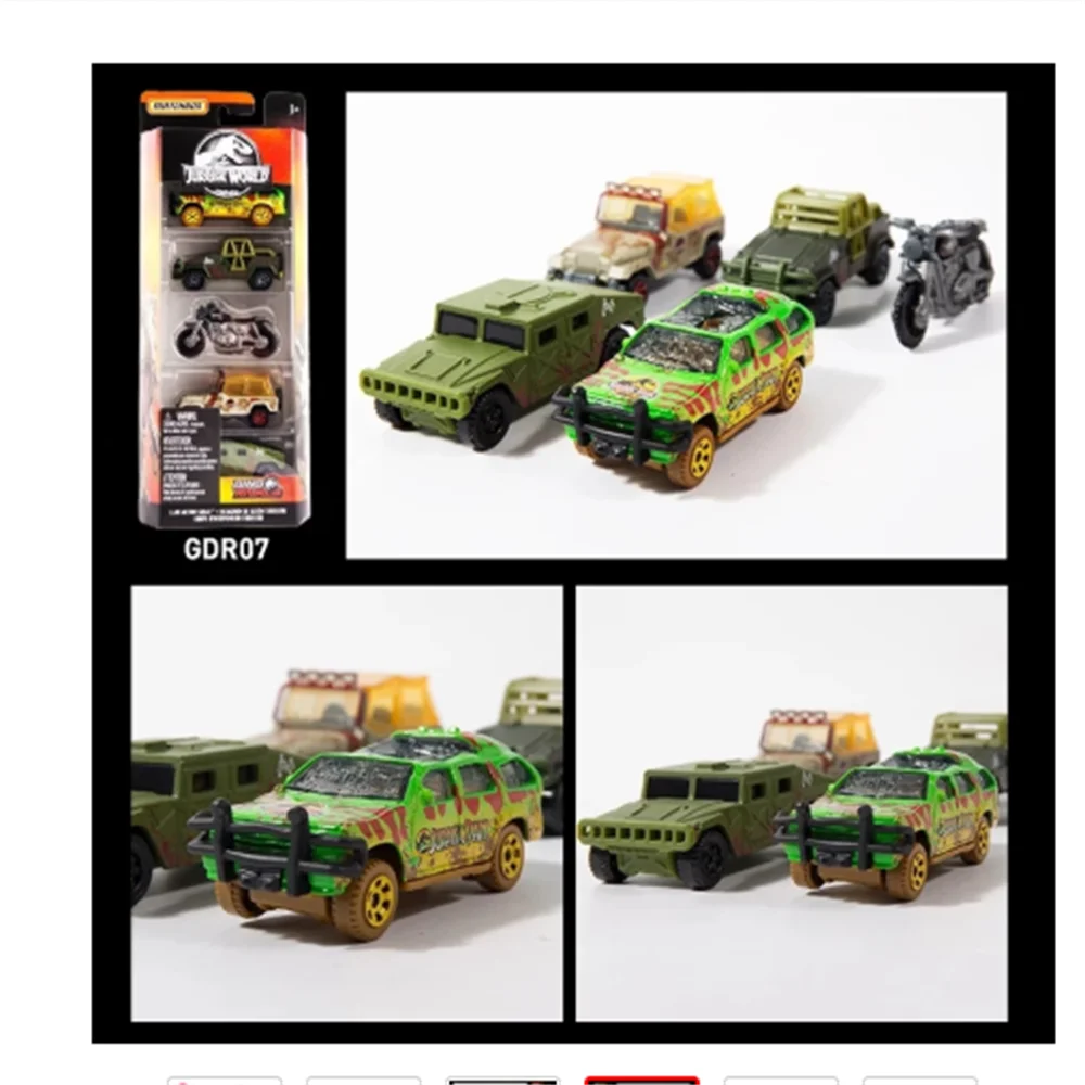 Mattel Matchbox 1:64 мир Юрского периода фильм автомобиль из сплава той же модели 5