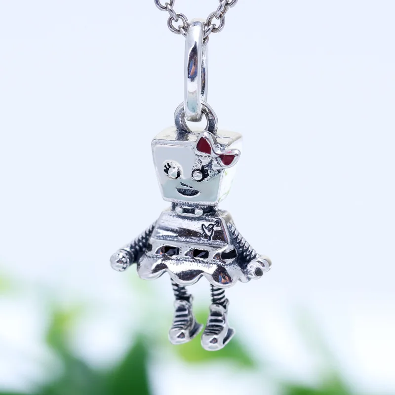 2019 новый оригинальный 925 стерлингового серебра бисера динозавр и пианино