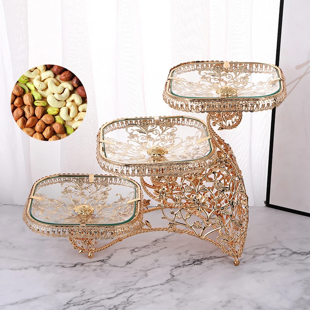 

Luxury Fruit Bowl Creative Fruit Basket Bowl Stand for Home Wedding Holiday Party Decor