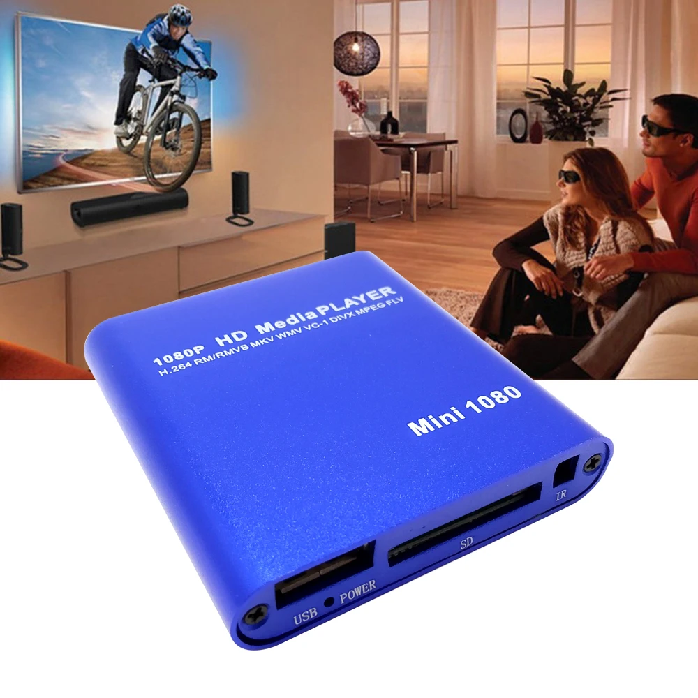 Kebidumei Full HD 1080P HDD мультимедиа плеер USB внешний медиаплеер с SD медиа тв приставка