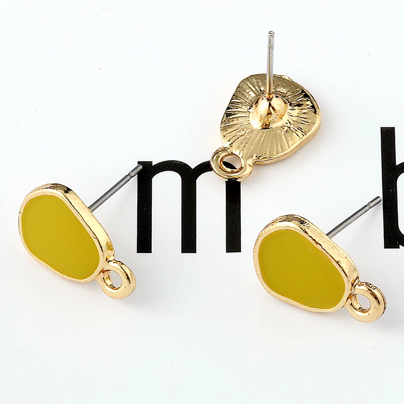 4 шт. 14х10 мм металлическая треугольная основа для сережек фурнитура изготовления