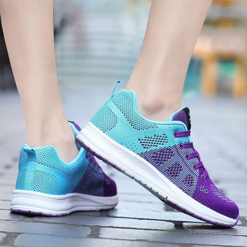 Женская обувь для бега дышащая повседневная Легкая удобная спортивная