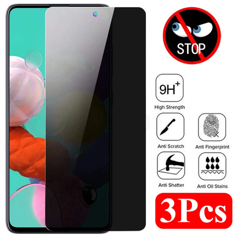 3 шт Анти-шпион закаленное стекло для samsung Galaxy A70 SM-A705F приватные экранные протекторы для A705FN A705GM A705MN A7050 защитная пленка