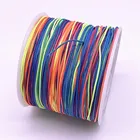 0,4-1,5 мм 10 мпартия цветной нейлоновый шнур нить китайский узел макраме шнур браслет плетеная нить DIY кисточки вышивка бисером нить