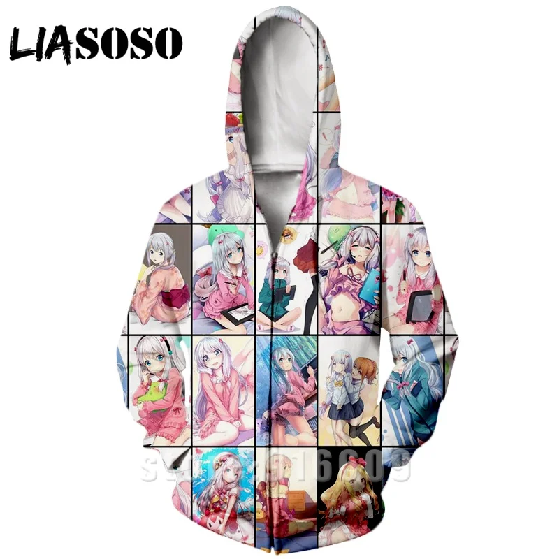 Толстовка мужская с 3D принтом пикантная уличная одежда loli Re Zero Rem для женщин