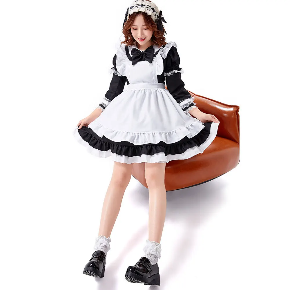 Umorden взрослый костюм Алисы в стране чудес для женщин девушка-подросток Горничная