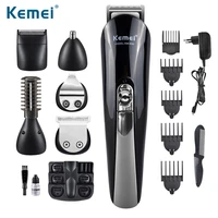 kemei km 600 electric hair beard trimmer rechargeable hair clippers shaving machine styling shaver razor maquinilla de afeitar