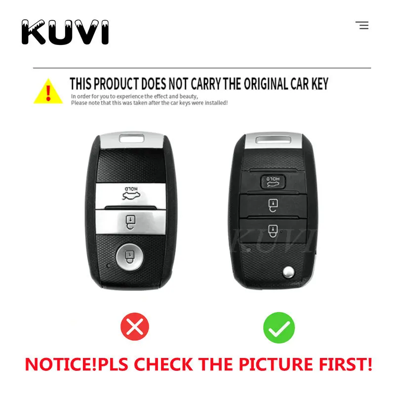 Чехол для автомобильного ключа из сплава и кожи Kia Rio 3 K2 Ceed Cerato K3 Sportage 4 Picanto K5 Optima