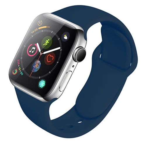 Силиконовый ремешок для часов Apple Watch 5 4 44 мм 40 мм ремешок для iwatch Apple Watch Series 3 2 1 38 мм 42 мм полосы - Band Color: color 30