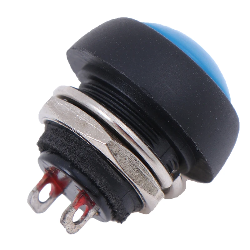 5 шт./лот синий 12 мм водонепроницаемый Мгновенный кнопочный переключатель оптом |