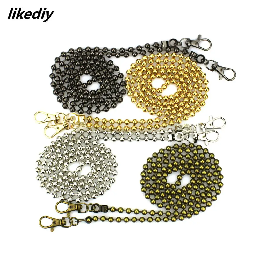 12 шт./лот 120 см длинная античная бронза/золото/серебро/черный пистолет круглая