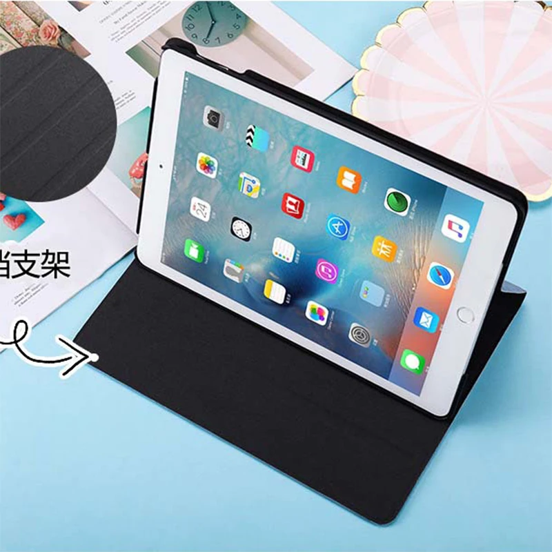 Кожаный чехол для ipad mini 5 4 3 2 1 Tablet Foldbale Stand Smart Cover Flip Sleeve Аксессуары | Компьютеры и