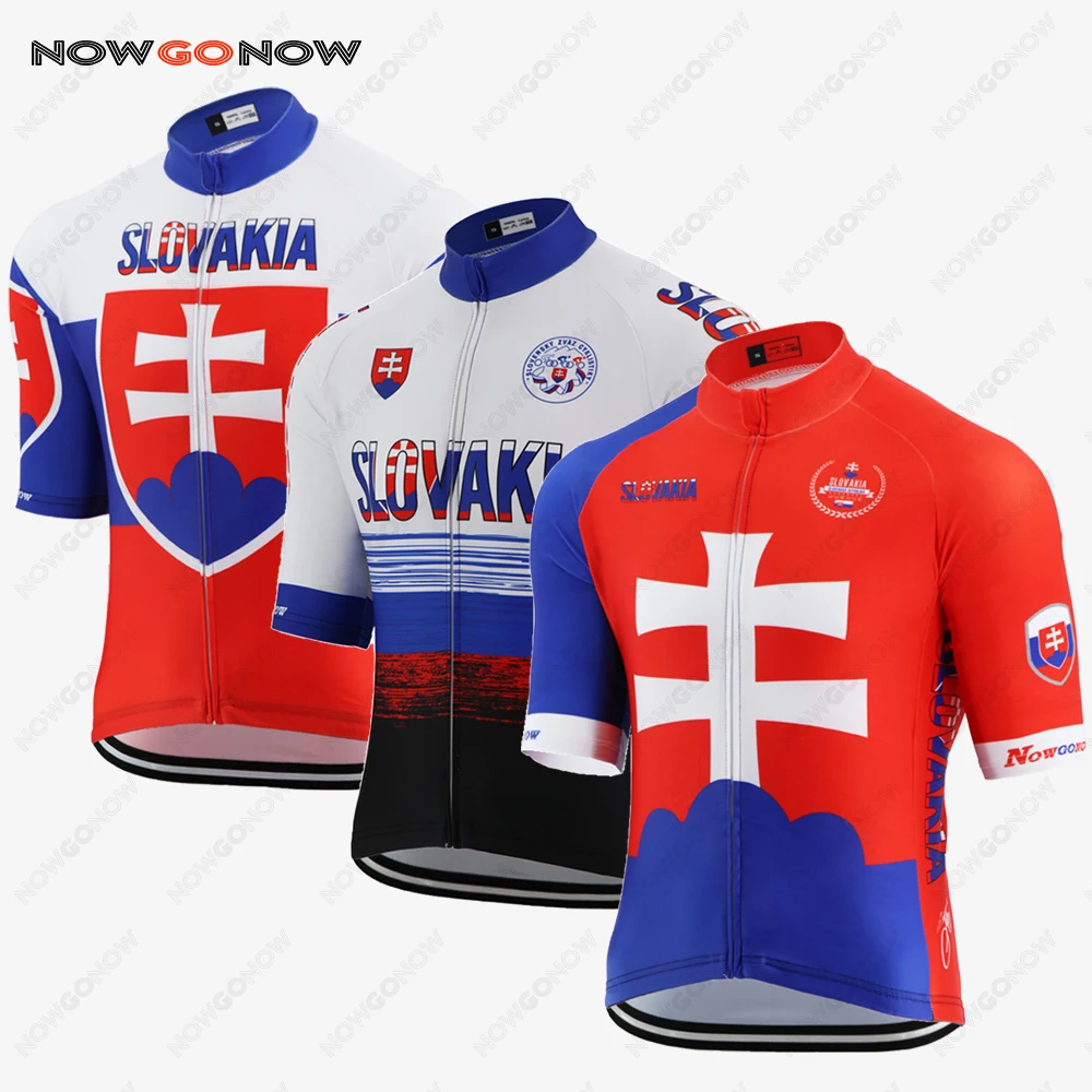 Спортивная одежда для велоспорта NOWGONOW Pro Красная футболка с флагом сборной
