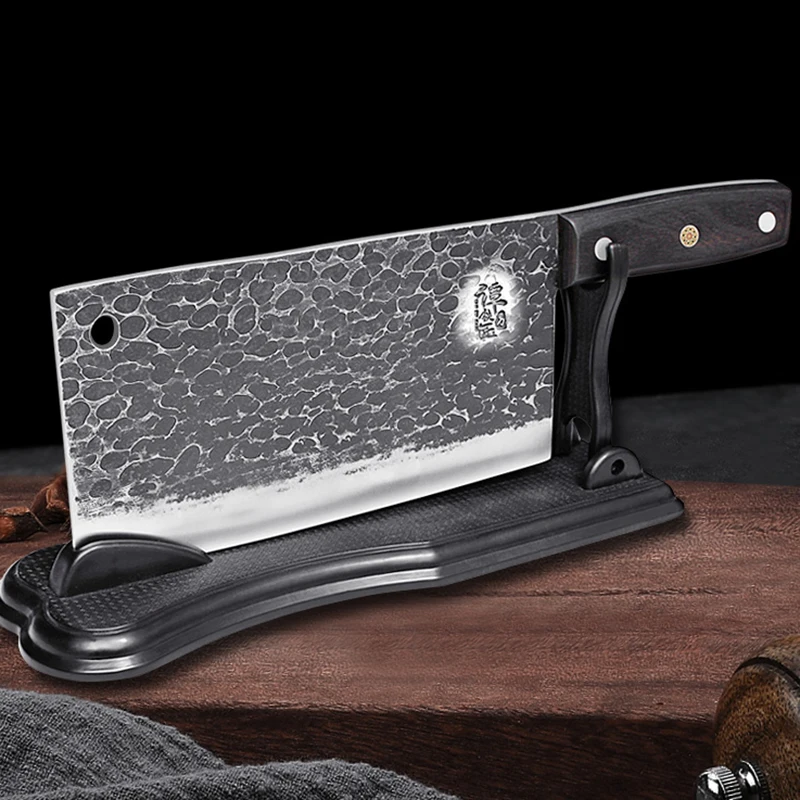 Hand forged slicing knife kitchen sharp chopping meat cleaver chef special Tang Knife 5CR15MOV steel | Дом и сад