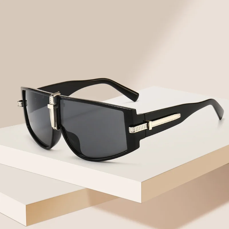 

One-piece Sunglasses For Men And Women Elegant Sunglasses Personality Stylish Square Sunshade Mirror 2021 Exquisite Style