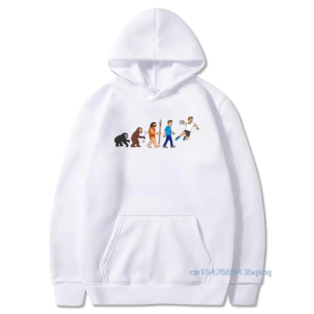 

Evolution Handball Comic Hoodies Men Fun Top Plus Size Sweatshirt Creative Design Clothing Polyester Hoodies