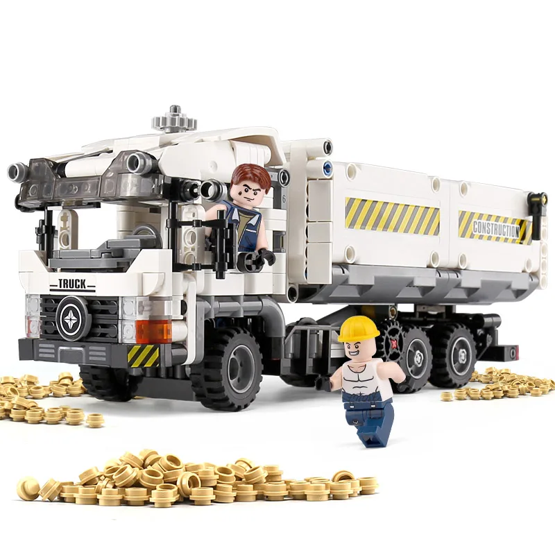 799PCS Yeshin 701704 Technic игрушечные машинки, набор грузовиков, строительные блоки, кирпичи, строительные игрушки для грузовиков, детские рождественские подарки - Цвет: 799PCS