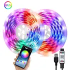 Светодиодная лента RGB 5050 с Bluetooth-управлением, 5 В, USB