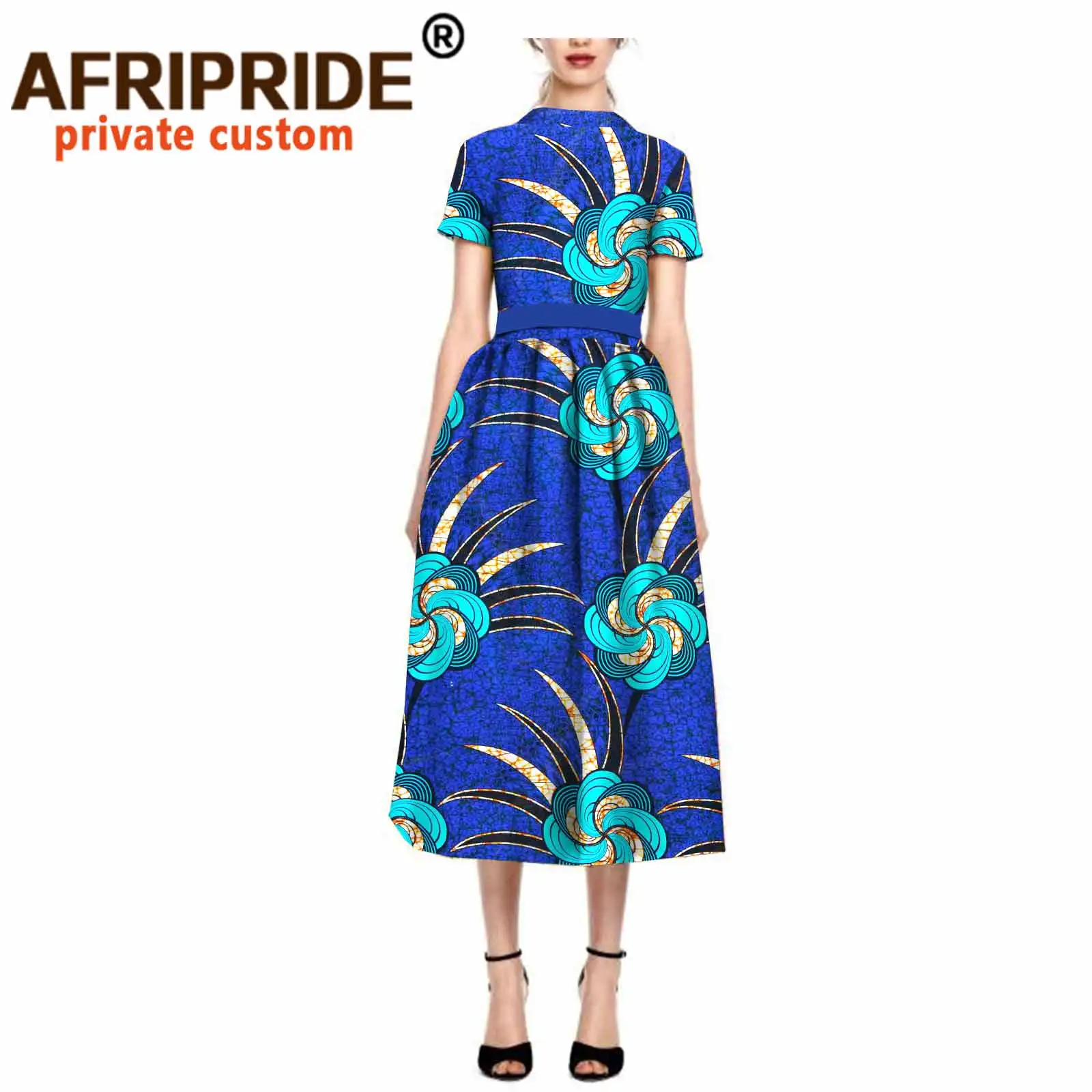 Новинка 2020 оригинальные африканские платья для женщин платье средней длины с