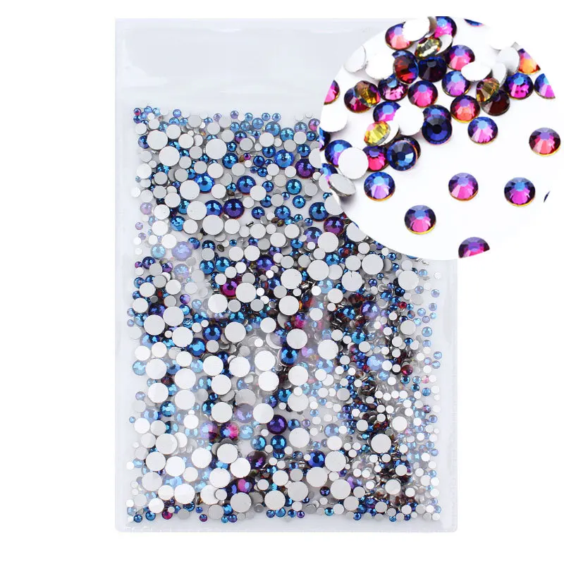 Горячая ss4 ss20 микс Размеры смесь цветов 1000 шт./упак. Стразы не для горячей фиксации