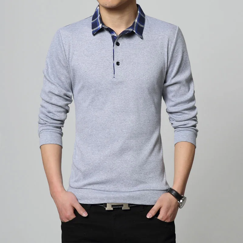 

Новый дизайн 2021, фирма Polo, мужская рубашка с длинным рукавом на каждый день; Сезон весна-осень; MaleTops футболки Para Hombre одежда плюс Азиатский Раз...