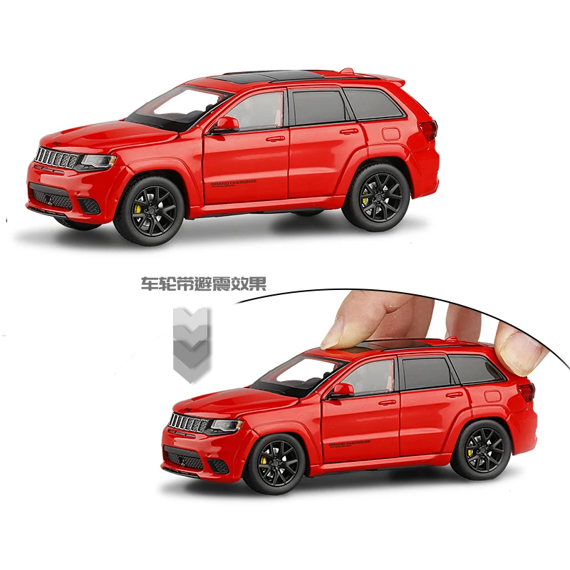 Модель литая автомобиля Jeep Grand Cherokee из металлического сплава миниатюрная модель