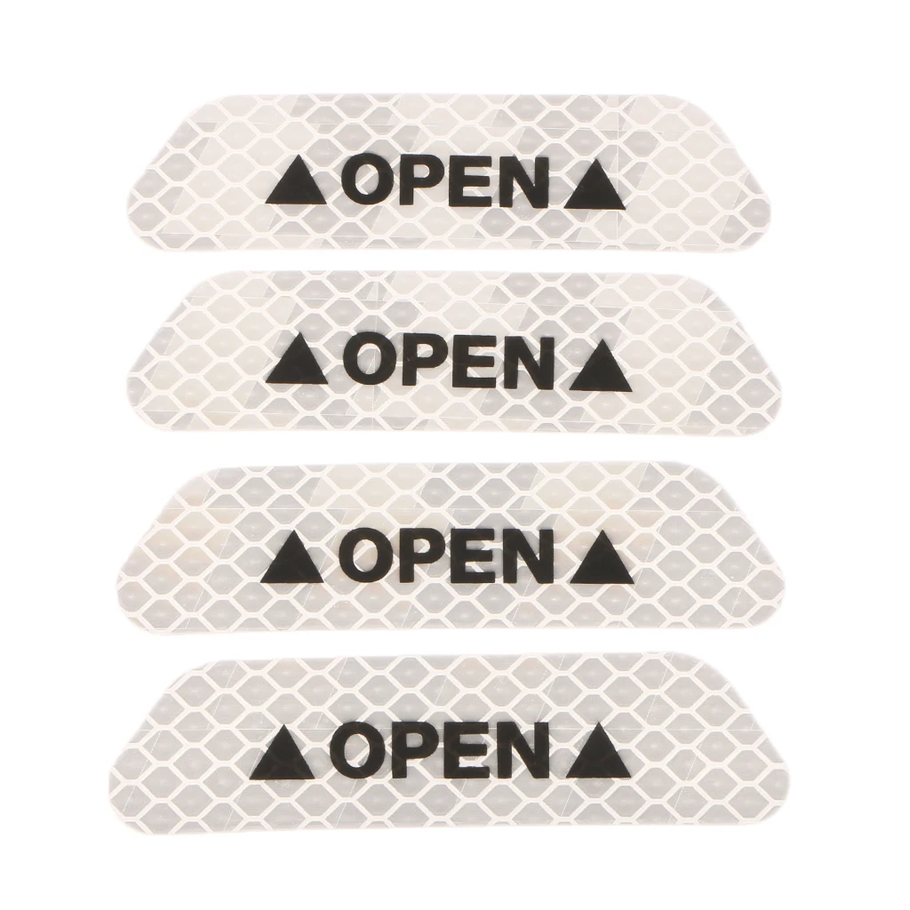 4 шт. Универсальная автомобильная дверь светоотражающая лента открытый знак