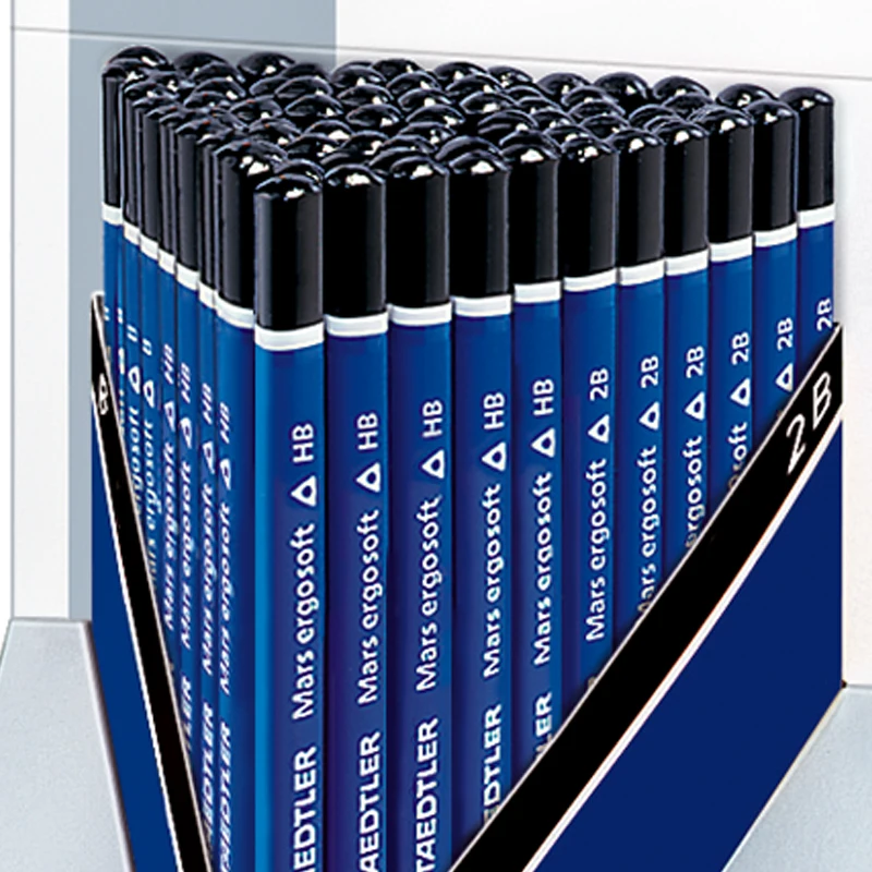 Мягкий Деревянный карандаш 6 шт. Staedtler 150 Mars Ergo HB B 2B треугольный стержень