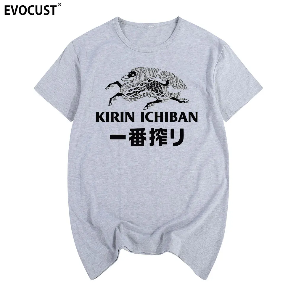 Футболка KIRIN ICHIBAN PRIME BREW хлопковая для мужчин и женщин модная в стиле унисекс |
