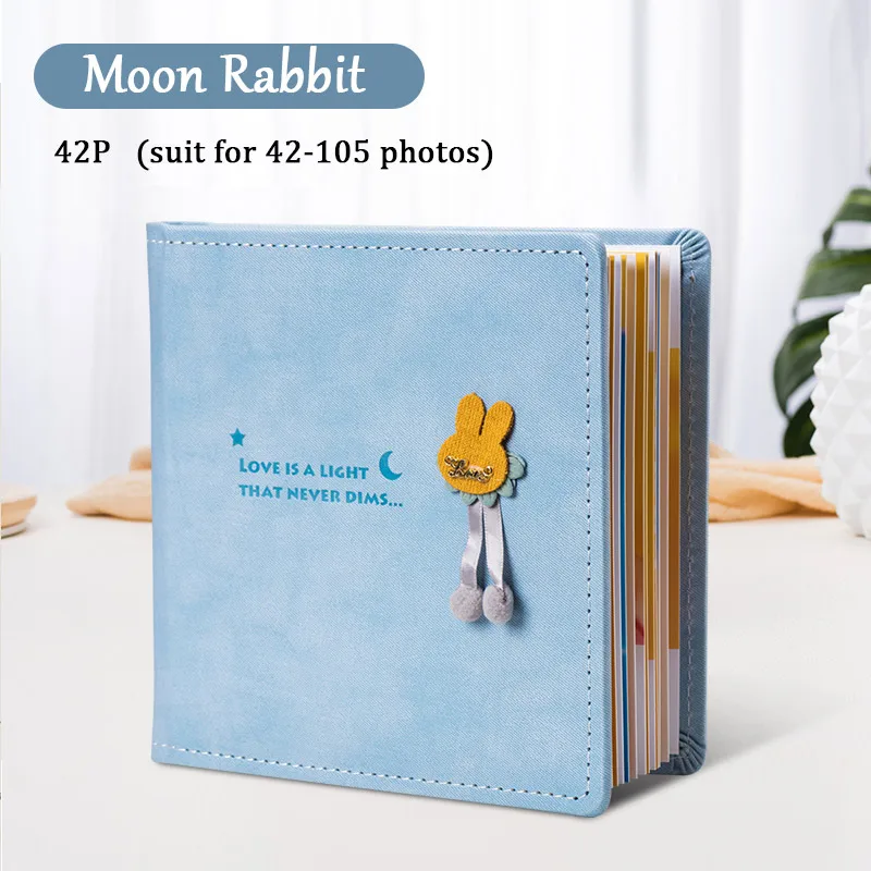 42P moon rabbit Фотоальбом книга печать на заказ Фотокнига DIY Выпускной памятная книга фотостудия детский альбом для автографов - Цвет: 42P moon rabbit