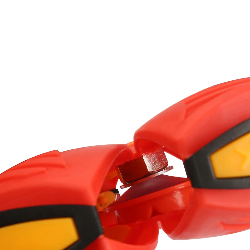 

New Flying UFO Flat Throw Disc Ball With LED Light Toy Flying Saucer Ball Deformation Foot Ball Children's Outdoor Sports Toy