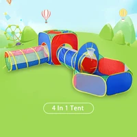 3 in 1 children play tent house baby ball pool kids ocean ball pit crawling tunnel shed lawn picnic accessories shooting sports
