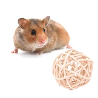 rattan branch ball for rabbit syrian hamster small animals grinding teeth toy for hamster pet goods wo