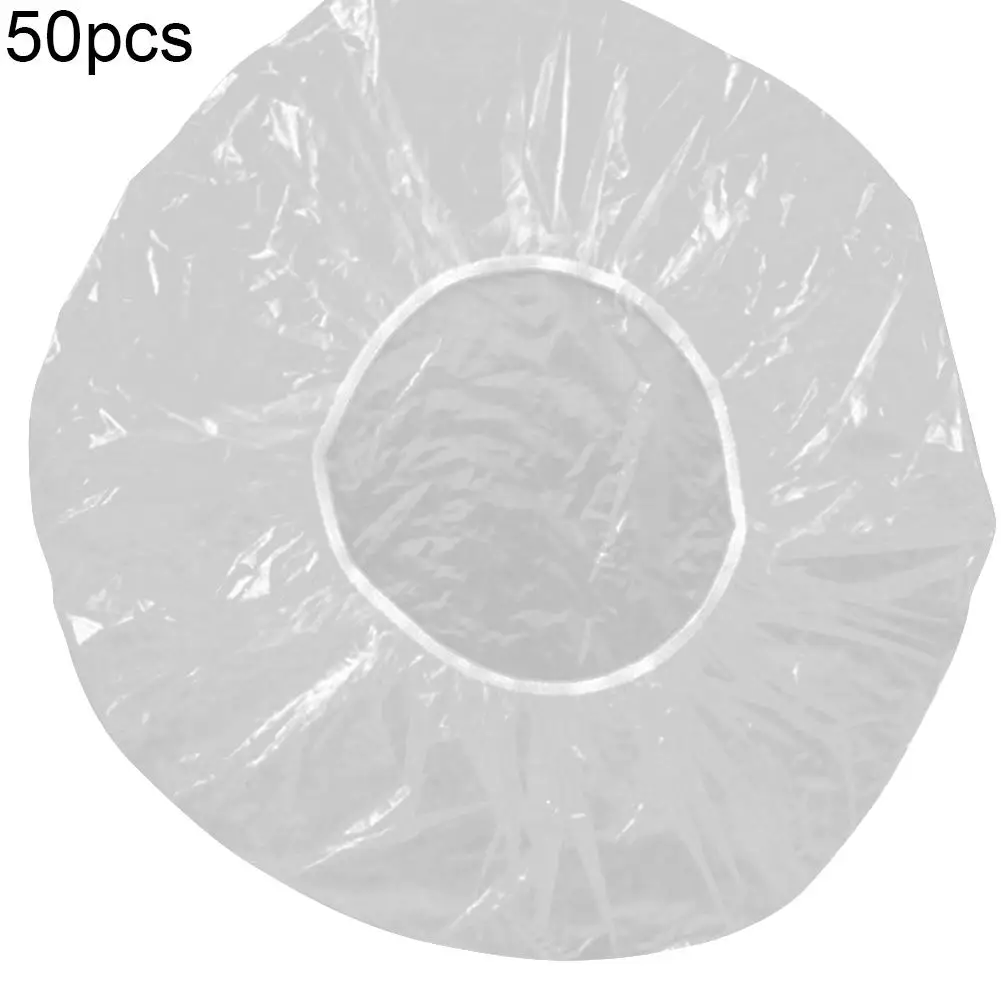 

50Pcs Elastic Waterproof Adults Shower Bathing Cap Disposable Spa Home Hair Hat Salon Spa Home Hair Hats 2020