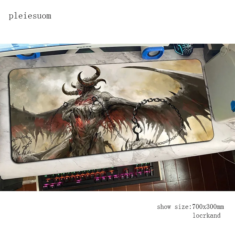 Guild Wars 2 Gaming Mouse Pad 700x300x3mm Thick Extended Keyboard Mousepad with Locked Edge image 2