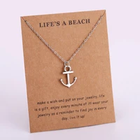 seahorse sailing necklace sand dollar starfish conch shell ocean waves sea turtle fish shark pendants necklaces fashion jewelry