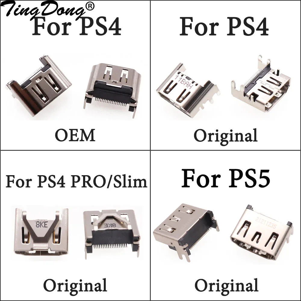 

1x For Sony PS5 For PS4 Pro Slim HDMI Jack Port Socket Interface Connector replacement