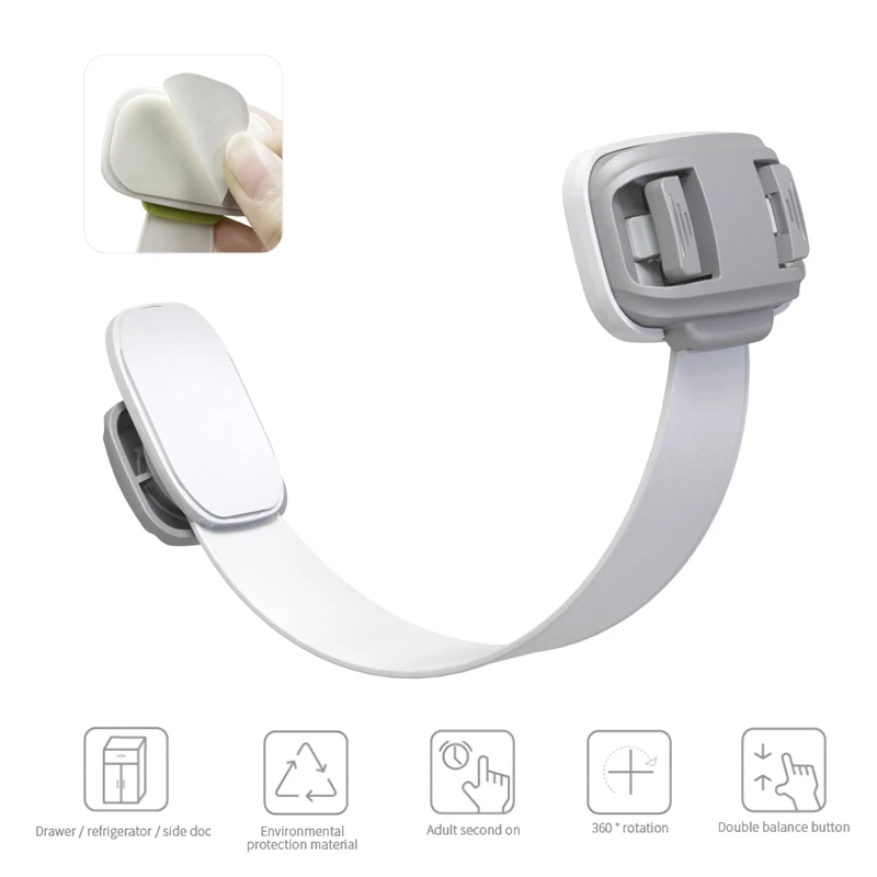 

2 Colors Children Cabinet Door Anti-pinch Security Lock Baby Safety Cabinet Lock Drawer Cabinet Refrigerator Lock Drawer