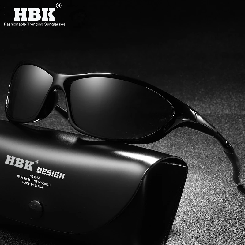 Солнцезащитные очки HBK Мужские поляризационные легкие антибликовые для спорта