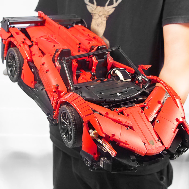 2538 шт. спортивный RC автомобиль Technic the Veneno Roadster строительные блоки моторы Мощный