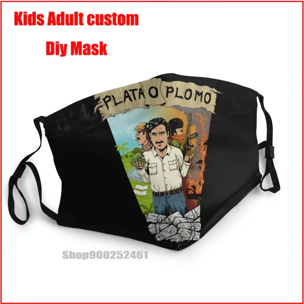 

Narcos Plata O Plomo DIY маска для лица модная маска для лица s моющаяся многоразовая маска для лица для детей uxury дизайнерская маска для лица