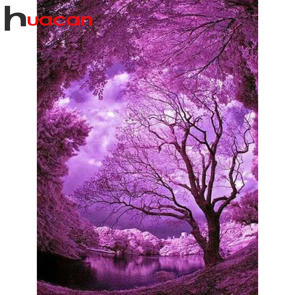 

Набор для алмазной живописи Huacan, Алмазная мозаика 5D «сделай сам» с мотивом стразы, украшение для дома