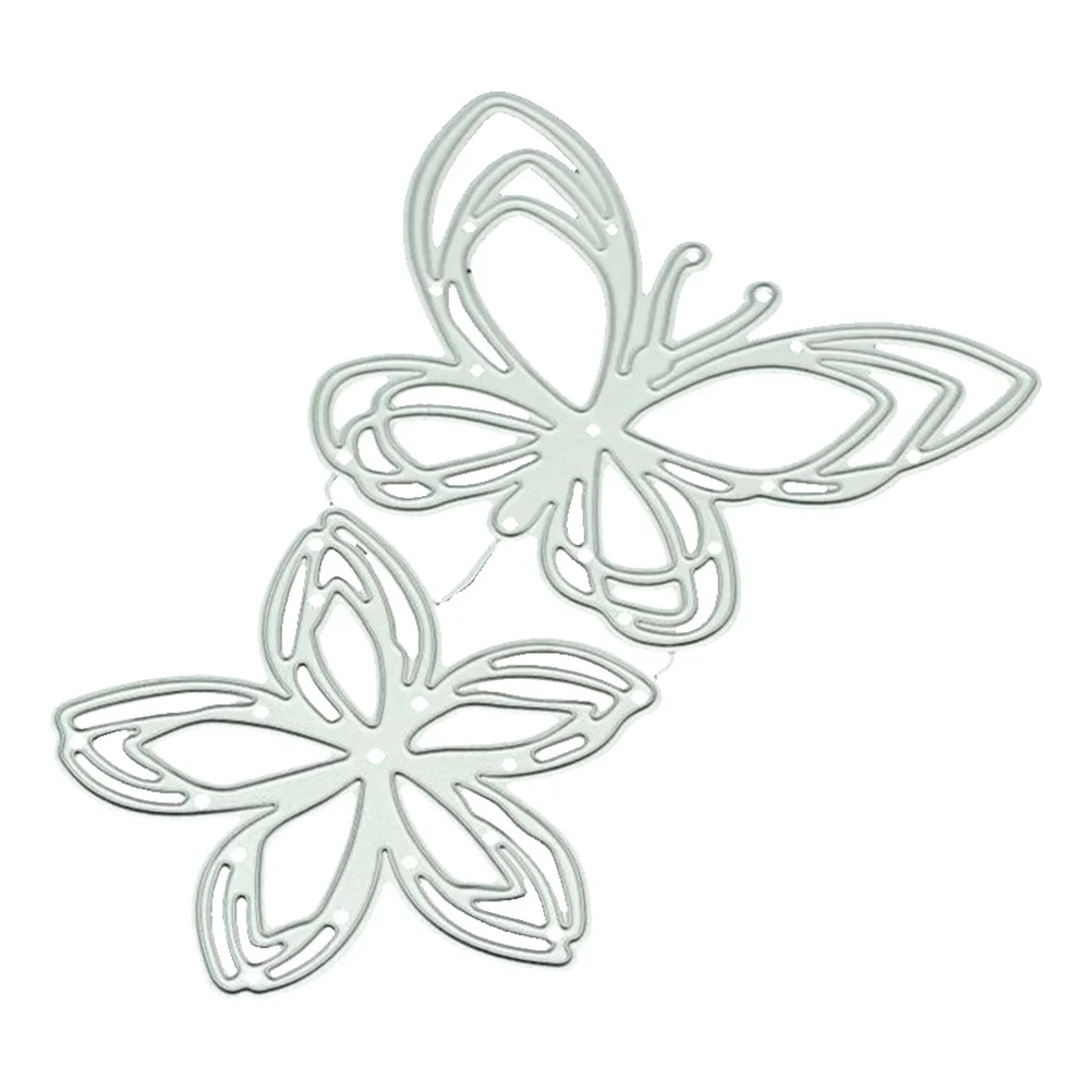 Бабочка цветок металлический Трафаретный вырубной Штамп для DIY Скрапбукинг