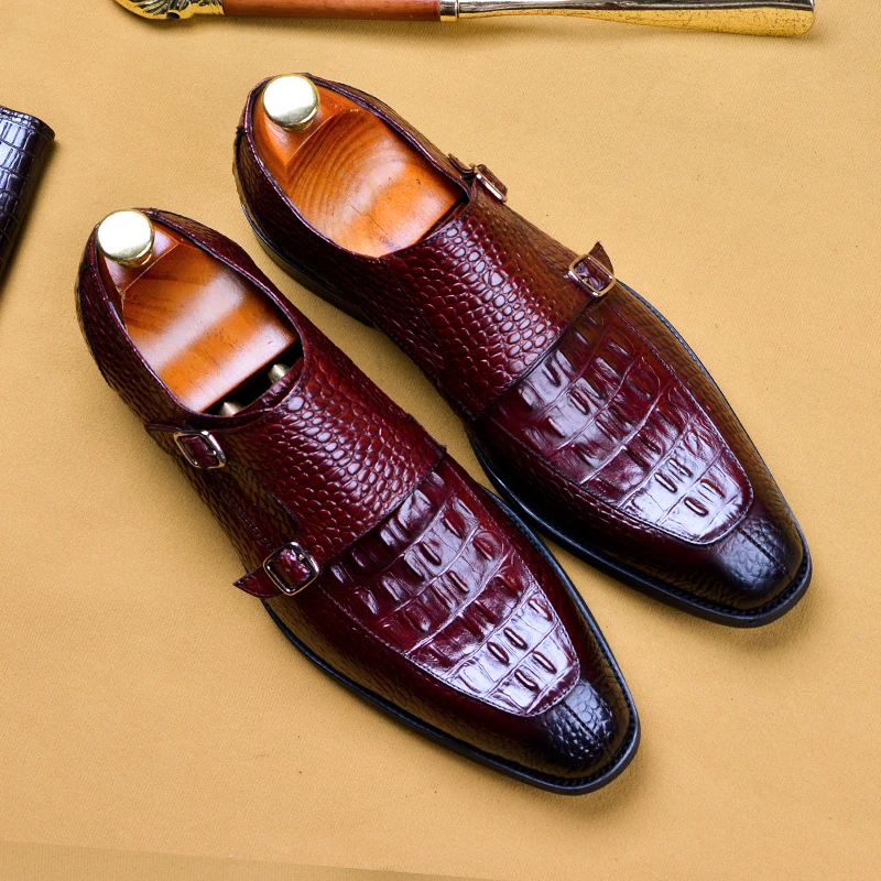 Мужские повседневные туфли из натуральной кожи деловые Костюмные для банкетов