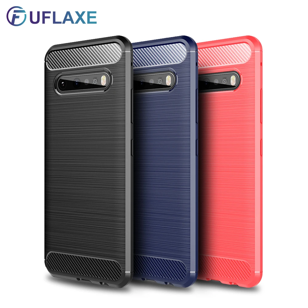 

UFlaxe Luxury Soft Silicone Case for LG G8 G7 V40 V60 ThinQ G6 Shockproof Ultra-thin Cover LG V30 Plus