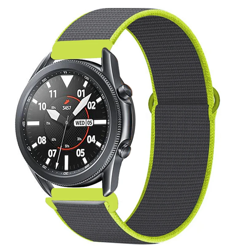 Gear s3 Frontier ремешок для Samsung galaxy watch 46 мм 42 active 2 нейлон 22 часов huawei gt amazfit bip 20 44|Ремешки