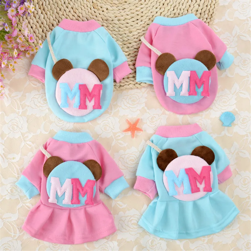 

New Style Skirt Dog Clothes Teddy Thick Cat Small and Medium-sized Dogs Pet Puppy Bichon Clothing Autumn and Winter Cute Routine