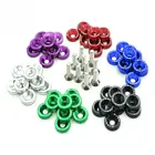 20 шт. универсальная модификация для стайлинга автомобиля M6 JDM Алюминиевая наклейка фары крыло шайба болты для номерного знака автозапчасти