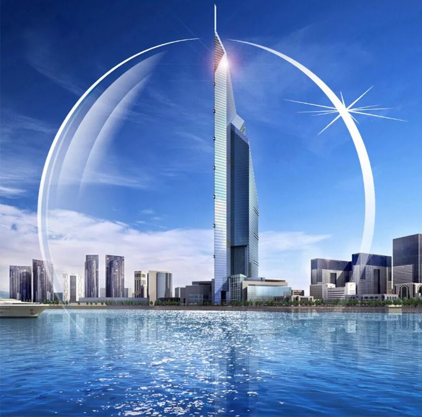 Ультратонкие асферические линзы с прозрачным покрытием компьютерные очки по