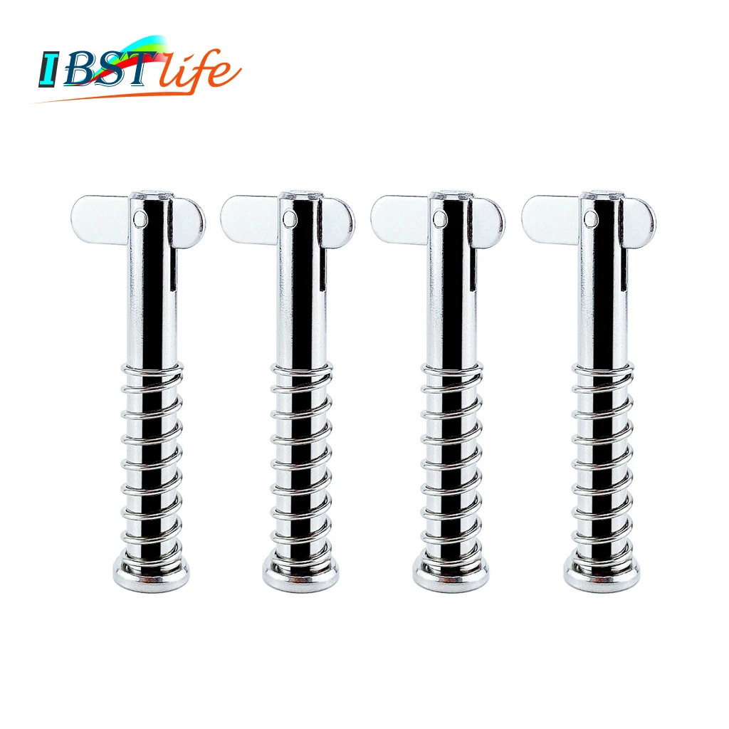 

4PCS 316 Stainless Steel Quick Release Pin Dowel Pin Flat Head Cylindrical Pin Positioning Pins Retainer Farm Lawn Garden Boat